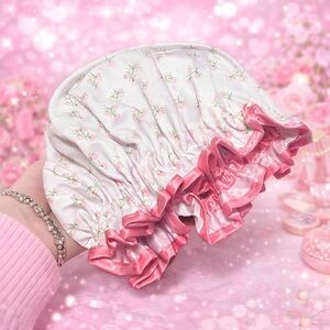Floral Pink Kids Shower Cap